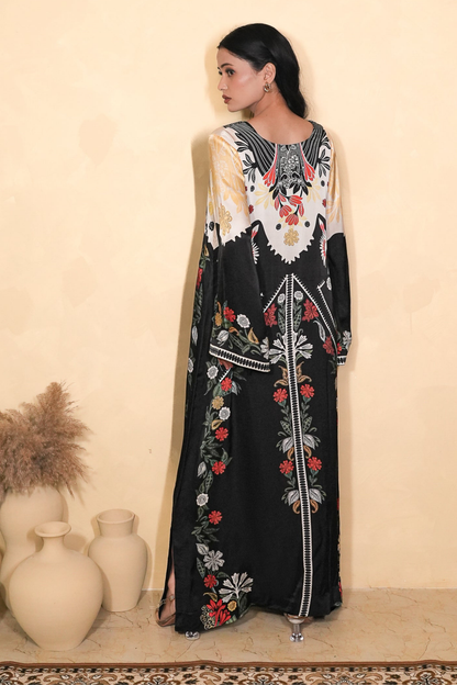 NOIR BLOOM KAFTAN
