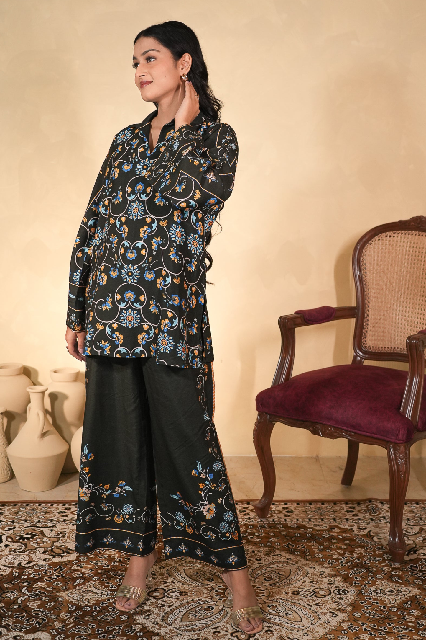BLOSSOM NOIR CO-ORD SET